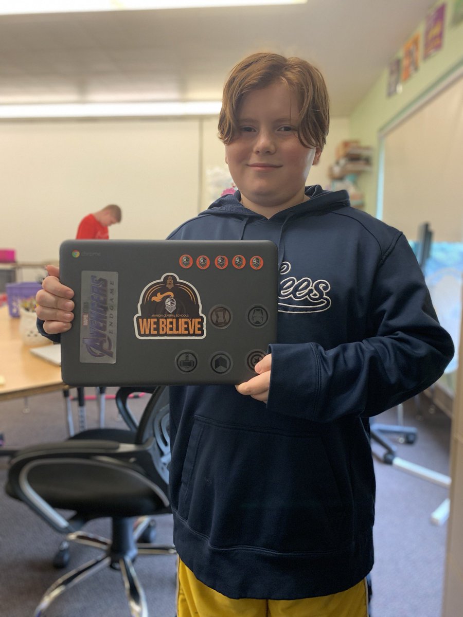 MrsLeviMarion's tweet photo. #BKC sticker number 5 today for this 7th grader! “I’m so happy!” he said, “I can’t wait to show my dad!” #Questfor5K https://t.co/79zKziNLmd