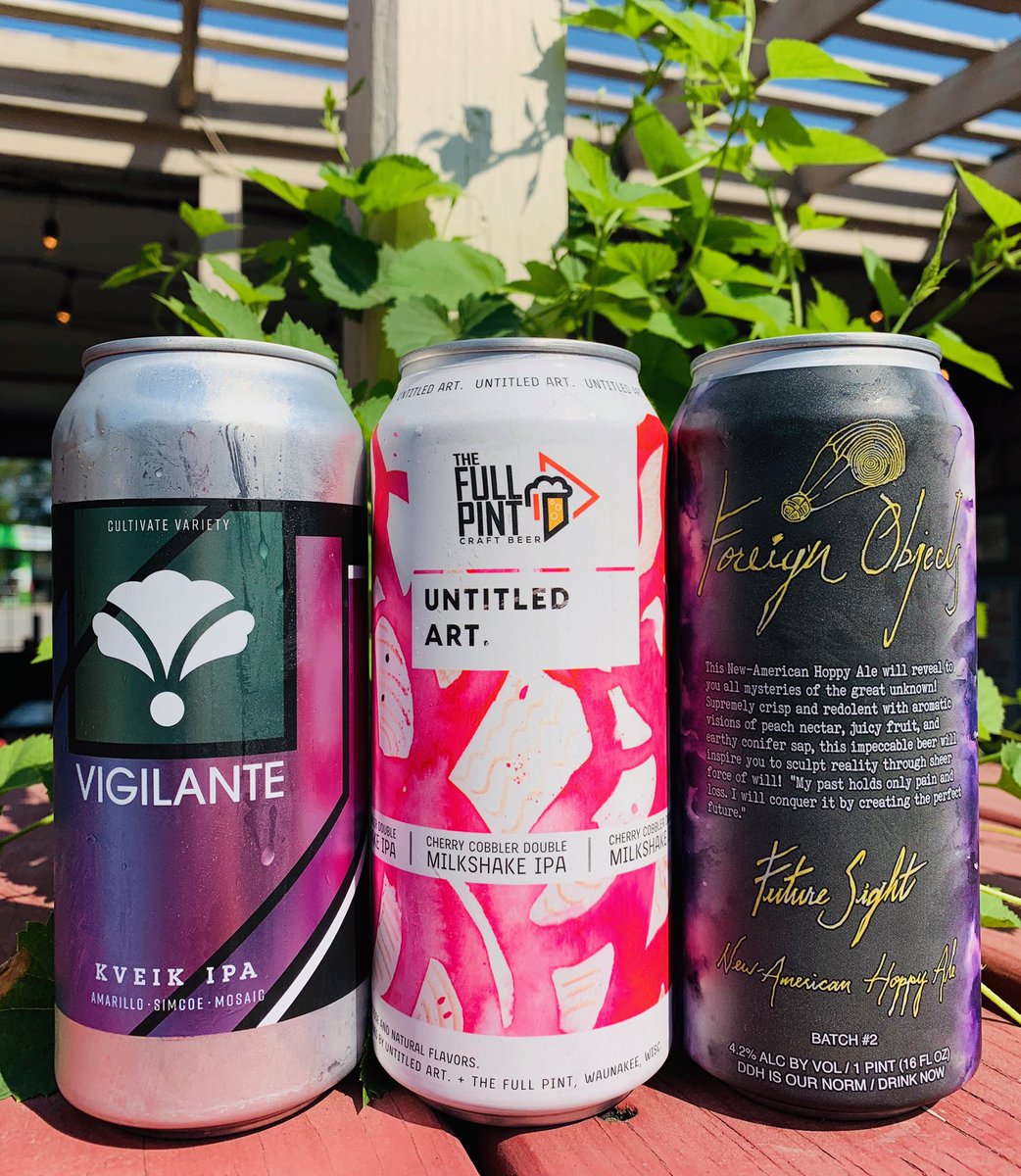 BeardenBeerMkt's tweet photo. 🚨NEW BEER ALERT🚨
@beardedirisbrew Vigilante
Foreign Objects Beer Future Sight
Untitled Art Cherry Cobbler Double Milkshake IPA
Come check them out before they’re gone! #beardenbeermarket #beardedirisbrewing #untitledartbrewing #foreignobjectsbeer https://t.co/ffLgbO5apG