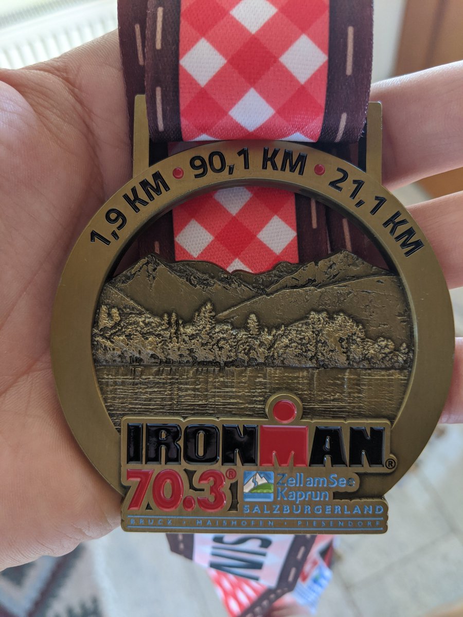 My first #ironman 70.3 done. So #excited. Couldn't have done with all the #support from #family and #friends. Now back to half marathons :)