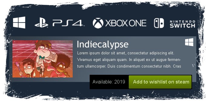We are very proud to announce that our next game <a href="/indiecalypse/">indiecalypse</a> is comming to <a href="/steam_games/">Steam</a> . Don't forget to wishlish on steam. #indiegames #gaming

store.steampowered.com/app/1123610/In…