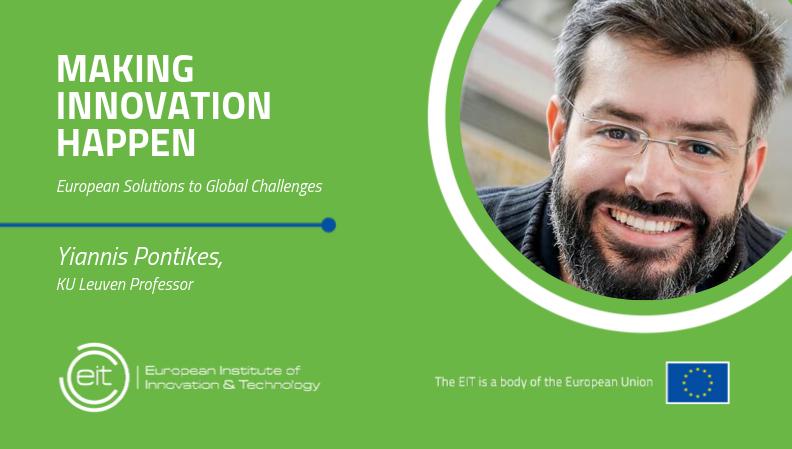 Yiannis <a href="/YPontikes/">Yiannis Pontikes</a> is a past #EITAwards nominee. His project, RECOVER, uses secondary resources to produce high value-added construction materials. "We did receive money, but #EIT's value goes beyond money. It's thanx to the things we’re creating" #EITinAction #innovationjourney