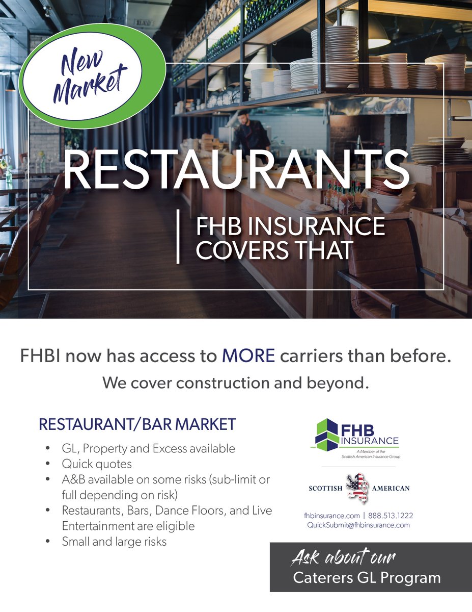 FHBInsurance's tweet image. FHB Covers That! Contact us today to learn more about ALL our NEW coverage programs.