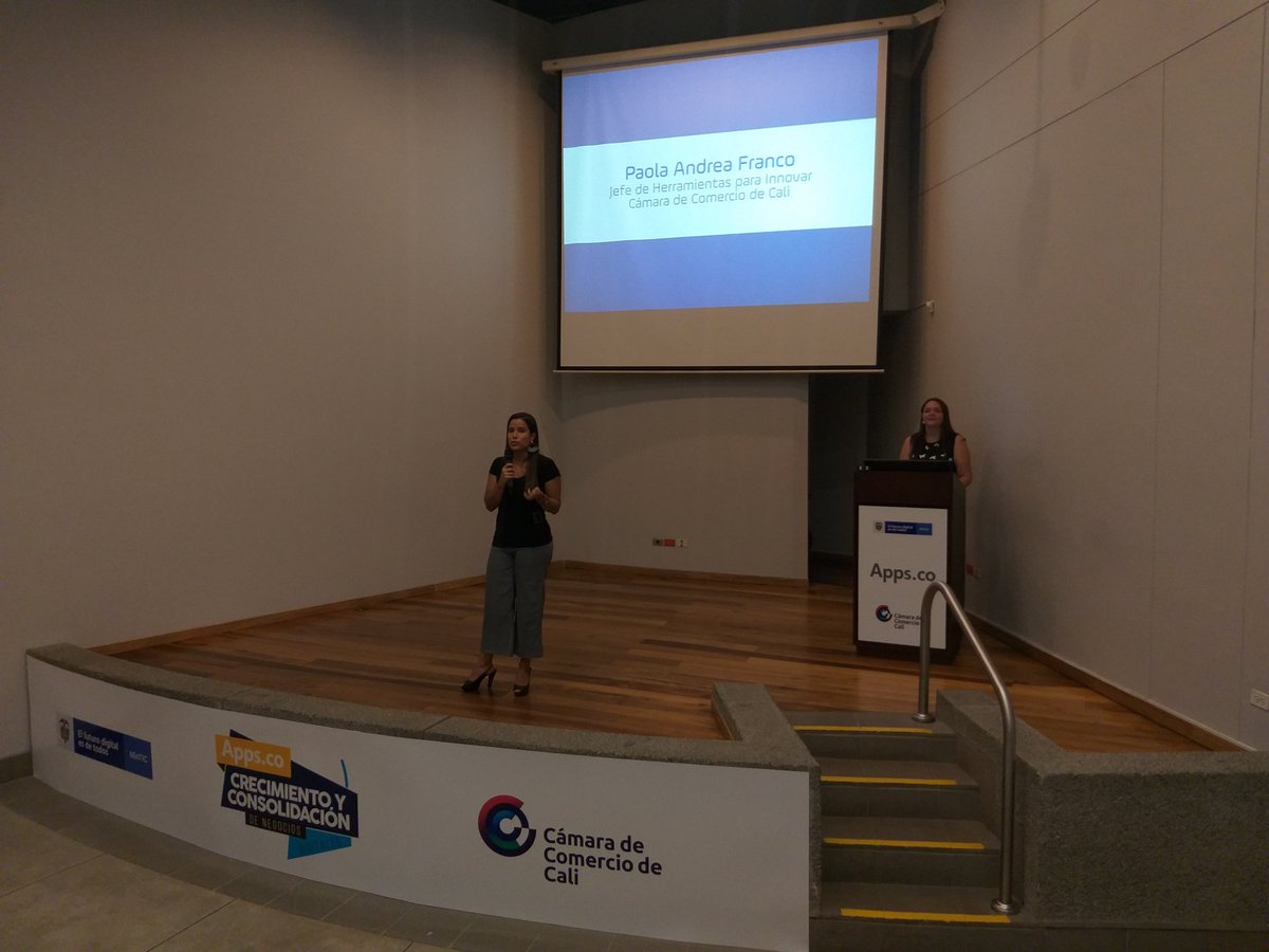 AppscoCali's tweet photo. Intervención de @PaFranco2 en #KickOffAppsCo en representación de la @camaracali como operador del programa @AppsCo, con el equipo de @AppscoCali. Apoyamos la #IndustriaDigital y el #TalentoDigital. Fase de #CrecimientoyConsolidación #AppsCo @MPilarOlloqui @DMOROZCO22 @WIARGOBU https://t.co/elcA18PMrr