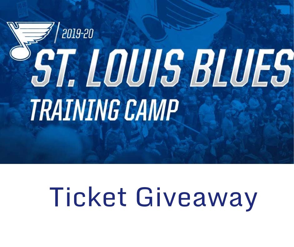 STLCIC's tweet photo. Help us welcome the Stanley Cup Champions this weekend! We’re giving away tickets to @StLouisBlues Training Camp this Saturday and Sunday! Click the link to enter: https://t.co/AUNfNZnqTP https://t.co/7WUNOsTnCA