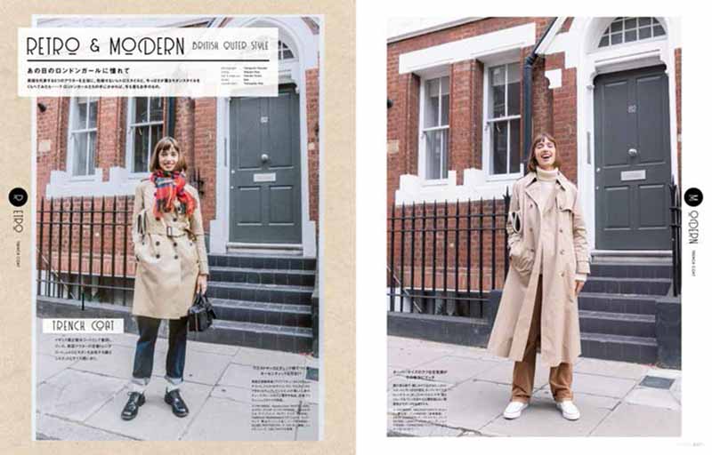 ট ইট র Fashion J Com あの日のロンドンガールに憧れて英国を代表するアウターを主役に 色褪せないレトロスタイルと 今っぽさが薫るモダンスタイルをくらべてみたら ロンドンガールたちの手にかかれば 今も昔もお手のもの ファッジ ロンドンガール