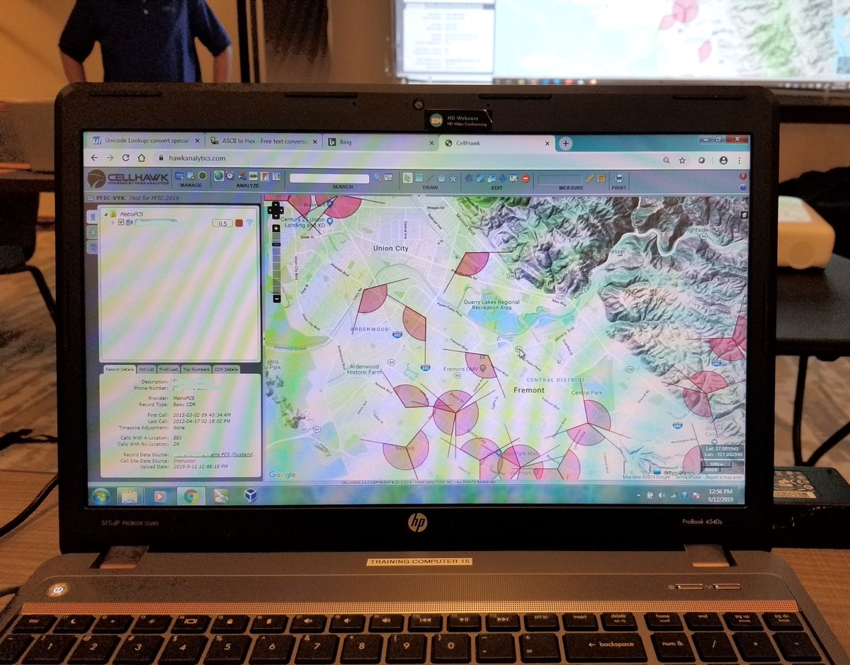 N8LION801's tweet photo. Neato. Cell towers used by sector and time. #CellHawk #PFIC #DFIR https://t.co/Ux3iuIQ3oN