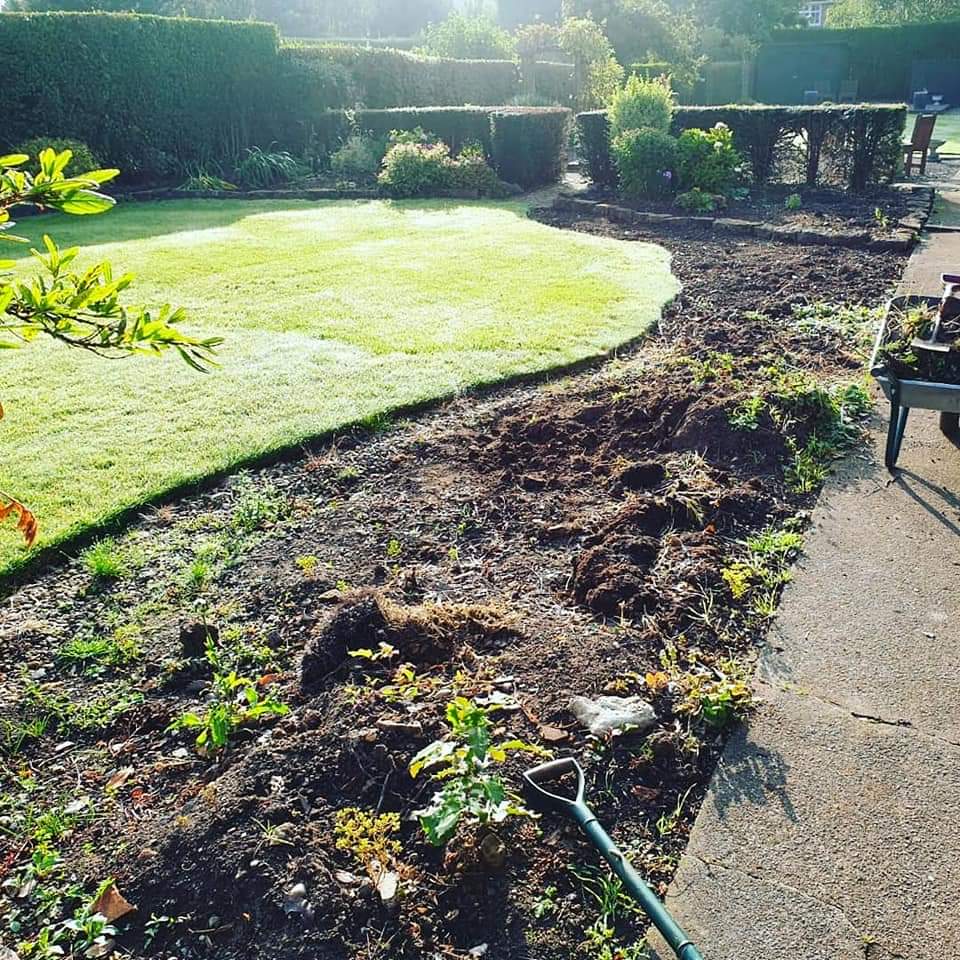 lawncaredoctor's tweet photo. From a flower bed to a bigger GREEN lush lawn 🌻🌷 ➡️ 🌱💚

#lawncaredoctors #lawncare #green #lawn #transformation #beforeandafter #leicestershire https://t.co/wdIea6vGHj