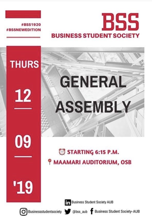 bss_aub's tweet photo. Happening Today! #BSS #BSSNEWEDITION #BSS1920 https://t.co/QbU7aLjoK0