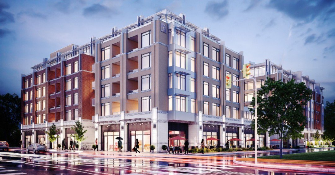 #tbt Making rain look glamorous in this evening rendering of Corners on Main <a href="/readytodomicile/">domicile</a> #ottawamarketing #finelineperspectives #architecturalrendering #ottawarenderings