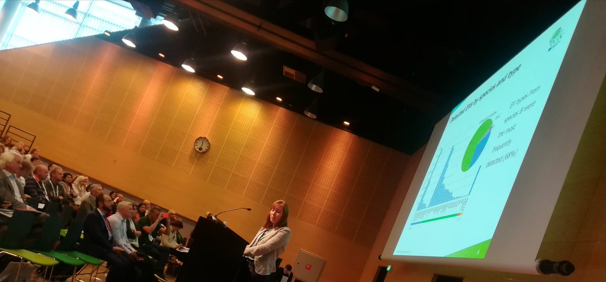 #ESCV2019 Eeva presenting our data on Enterovirus circulation in Europe 2015-2017 for the full house.  A total of 11.599 viruses typed revealed circulation of 66 different types. We need to be prepared with a broad view as we cannot predict which one is going to be the next?