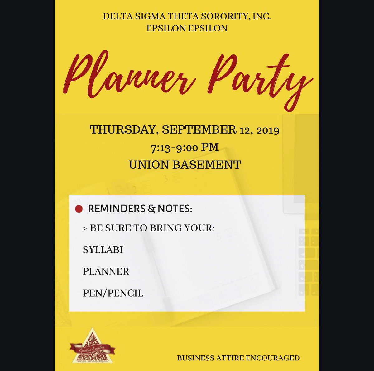 DSTEE1913's tweet photo. It’s that time of year again! 
We will begin accepting donations for Project Backpack tonight at our planning event! We are accepting all backpacks and school supplies as well as monetary donations. 🎒✏️📒💸💰 https://t.co/SrTweWawP1
