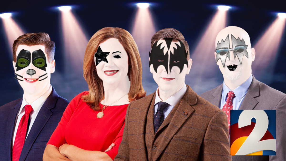 chrisparente's tweet photo. Hey @kiss ... we’re ready for ya tonight at @pepsicenter 😂😂 waking up with a rock and roll vibe , only on @channel2kwgn #The2Crew @NatalieTysdal @chris_tomer @KenClarkTV https://t.co/RnYobh6v0I