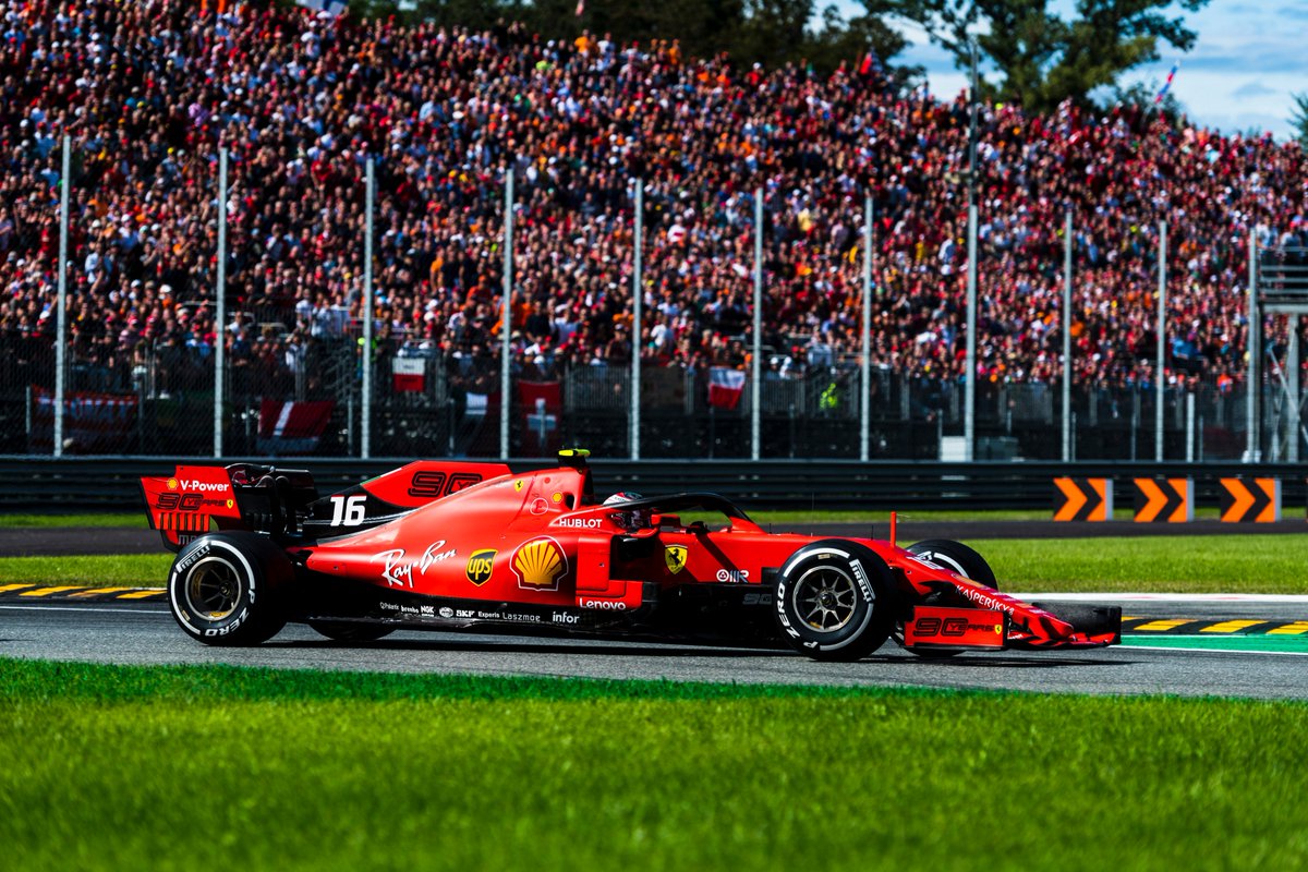 Infor's tweet photo. Congratulations on the back-to-back wins for @Charles_LecIerc at the #BelgianGP and #ItalianGP! #ProudPartner of ScuderiaFerrari https://t.co/ZtVkNvZPXX