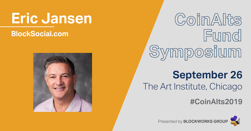 FiniviFA's tweet image. Looking forward to joining the CoinAlts Fund Symposium hosted by @BlockWorksGroup. Join me and Finivi | Financial Advisors and BlockSocial.com on September 26th at the Art Institute of Chicago #CoinAlts2019