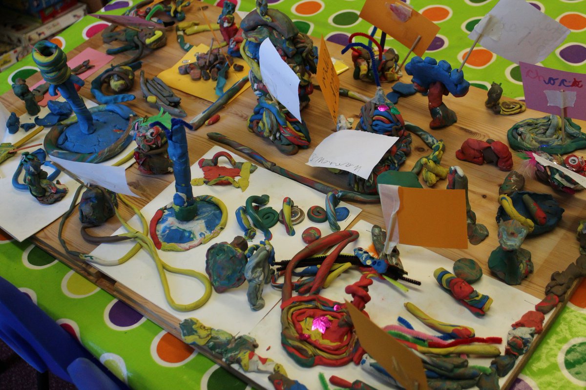 HoughtonPrimary's tweet image. Year One have created a beautiful magical land! We love their labels #letsgetwriting #earlywriting