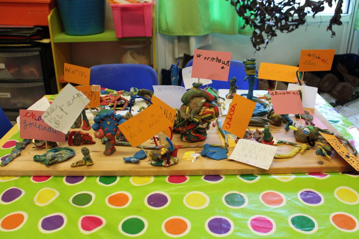 HoughtonPrimary's tweet image. Year One have created a beautiful magical land! We love their labels #letsgetwriting #earlywriting