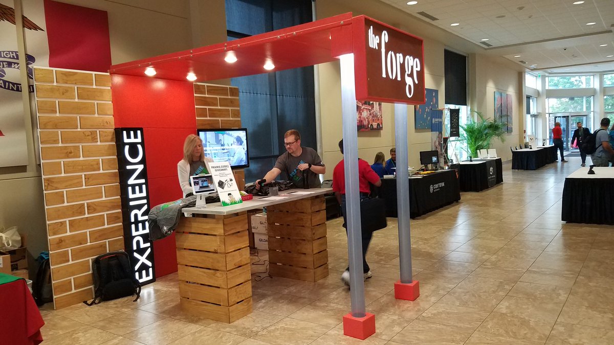 GBGames's tweet image. The mini-Forge at #PrairieCode is adorable!
