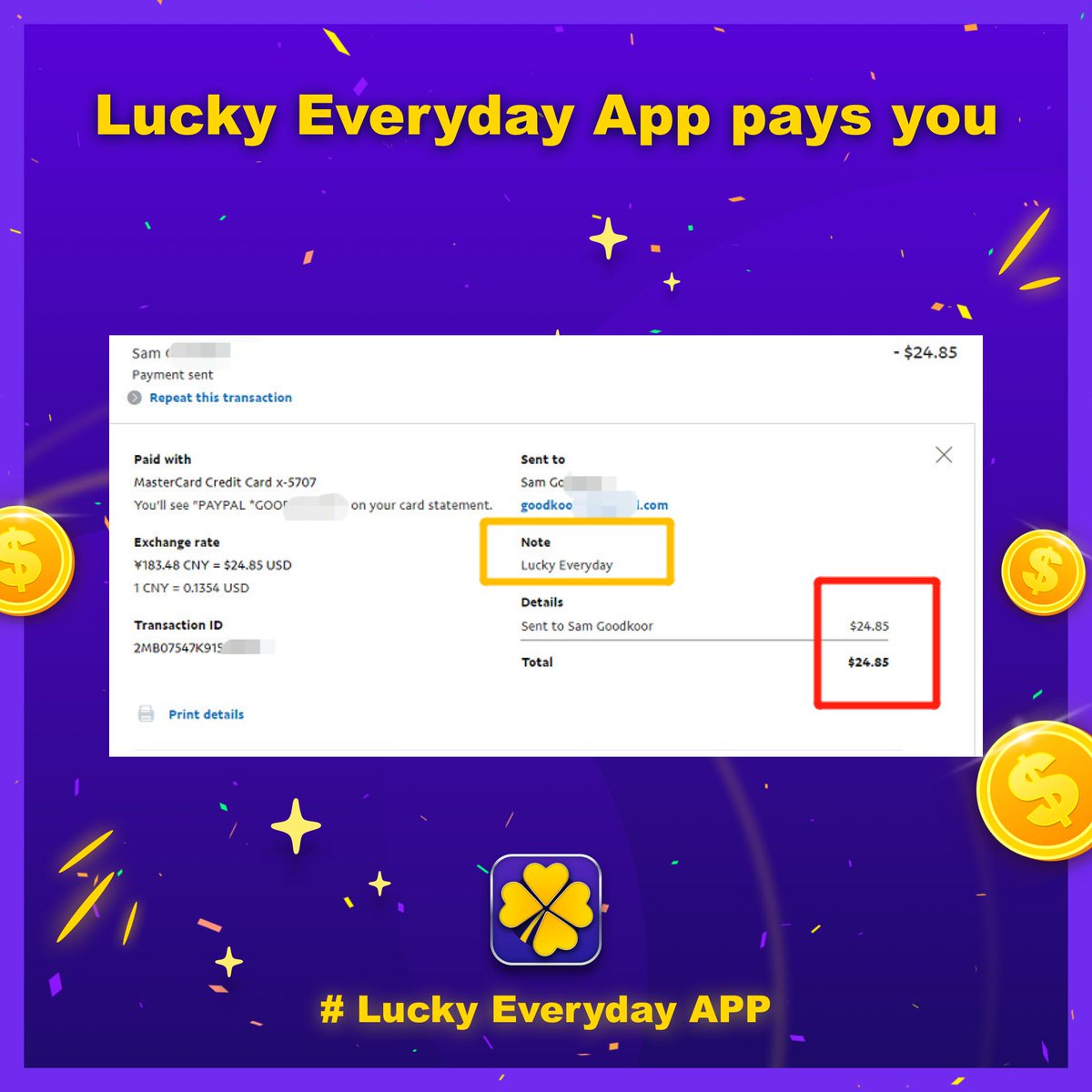 LuckyEveryday13's tweet photo. Paid on September 12 #luckyeverydayapp creates winners every day!
#prize #winners #creatingwinners #wcw #winnerscrushwednesday #haters #contest #instagood #instadaily #freemoney #paypal #freepaypalmoney #cashapp #memes #lol https://t.co/eCWfhgRTz6