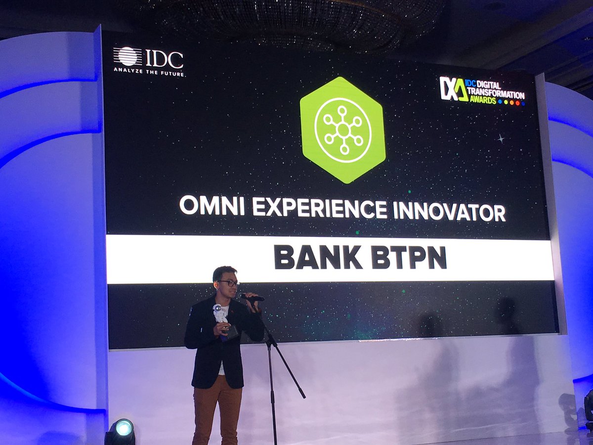 Congratulations Bank BTPN for winning Omni-experience Innovator category with Jenius as their user experience application #IDCDXa