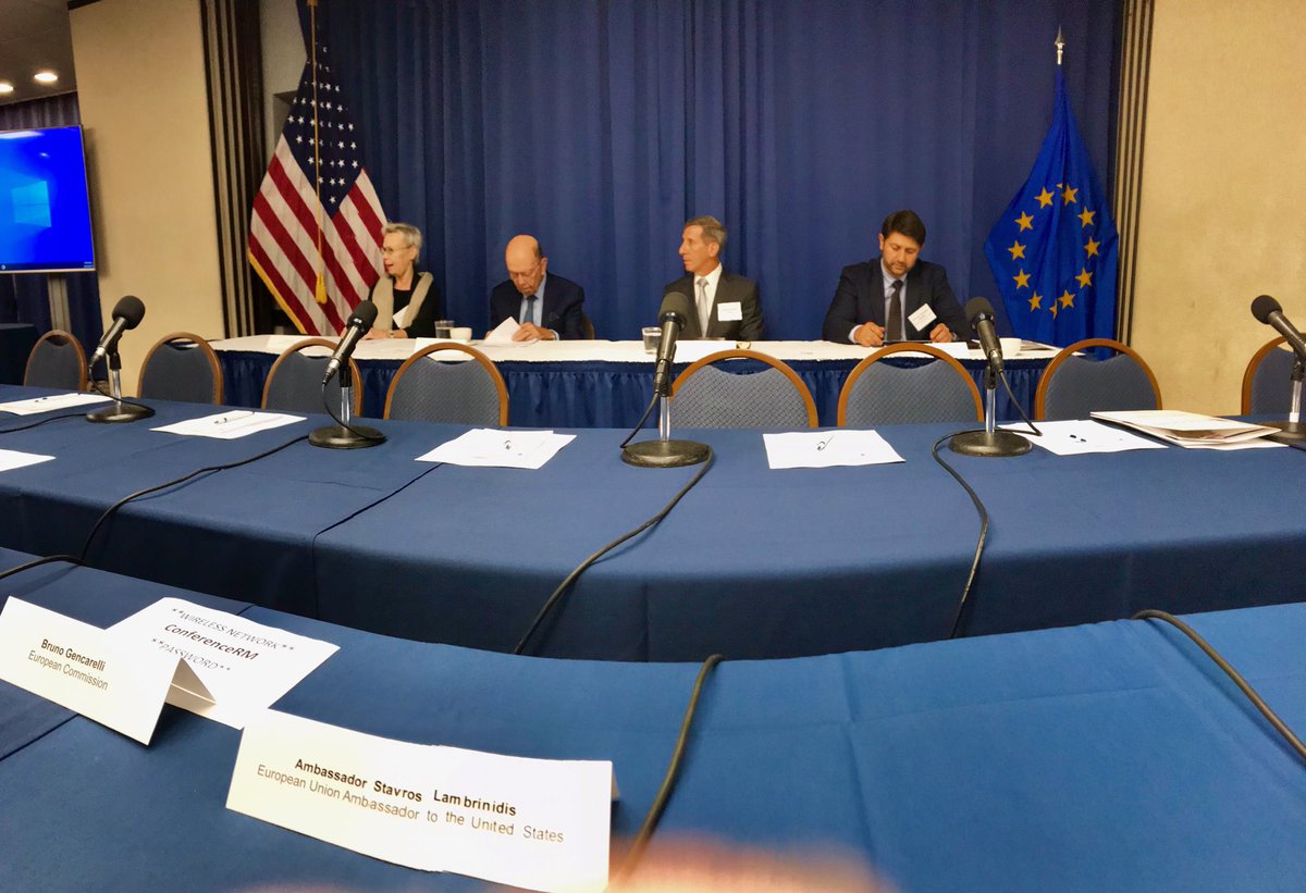 EUAmbUS's tweet photo. Launch of 3rd Privacy Shield Review, the rigorous framework for compliance w EU data protection &amp; privacy reqs while promoting robust transatlantic commerce. Honored ⁦@SecretaryRoss⁩ opened w ⁦@EU_Justice⁩ DG Astola, Chairman ⁦@JoeSimonsFTC⁩, ⁦@EU_EDPB⁩ https://t.co/6eWxE4wmcL