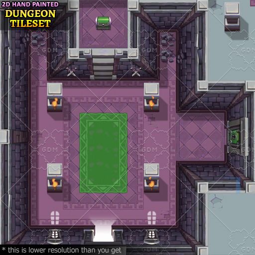 gameresources's tweet photo. 💀2D Hand Painted Dungeon Tile Set 👻

A popular asset at from @DanielThomasArtof hand painted tiles for both environment and puzzles. 😵

Includes walls, floors, decorations, doors, trigger plates and mandatory push blocks.

https://t.co/EQlp9e3CoU

#d #indiedevhour #gamedev https://t.co/ZgAF89L1Zu