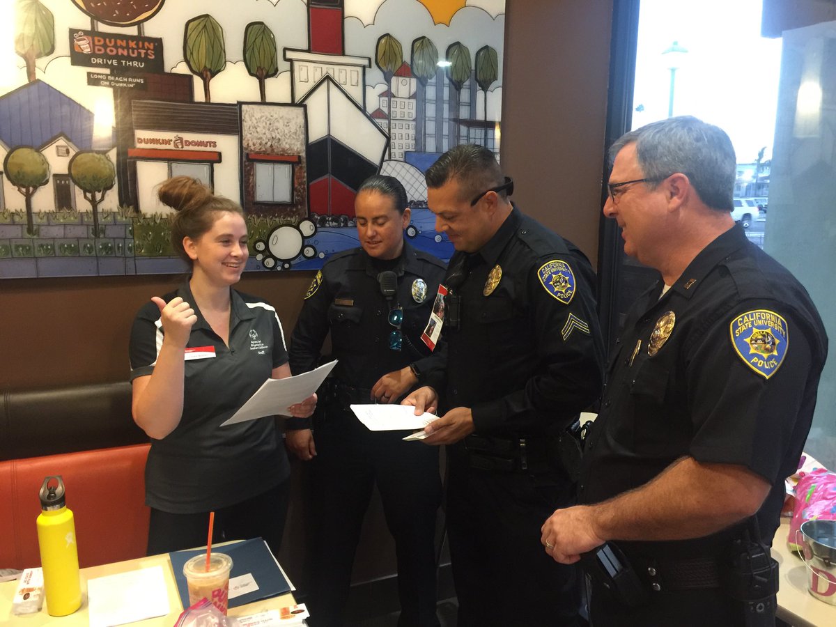 styckrunner's tweet photo. Prepping for #CopOnARooftop with ⁦@CSULB⁩ Police Department. Please visit us at the #DoGoodWithDunkin store at 7th Street in Long Beach to support Special Olympics Southern California. https://t.co/MVhM00opox
