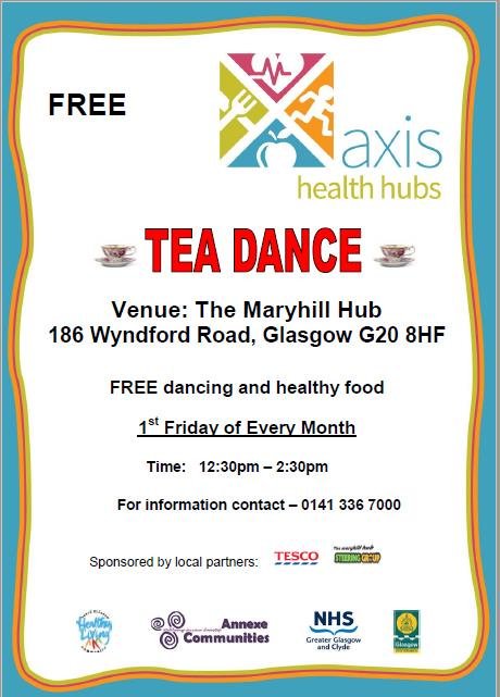 North Glasgow Healthy Living Community (@northglasgowhlc) on Twitter photo A great afternoon was had at last Friday's Wyndford tea dance. Thanks again to volunteers, the steering group and Tesco Maryhill for the soup, sandwiches and lovely fruit bowls. Everyone is invited, first Friday of the month. <a href="/MaryhillHub/">The Maryhill Hub</a> @tesco_maryhill A great afternoon was had at last Friday's Wyndford tea dance. Thanks again to volunteers, the steering group and Tesco Maryhill for the soup, sandwiches and lovely fruit bowls. Everyone is invited, first Friday of the month. <a href="/MaryhillHub/">The Maryhill Hub</a> @tesco_maryhill