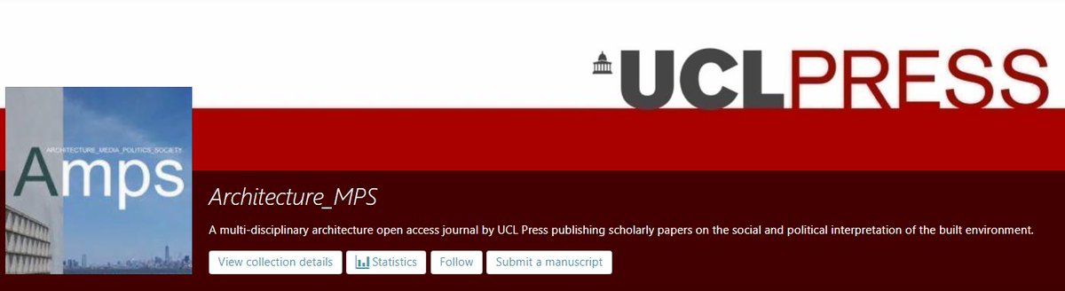 Science_Open's tweet photo. @UCLpress For those interested in #architecture, @UCLpress curates a #ScienceOpen collection 'Architecture_MPS', which integrates #mutlidisciplinary and #openaccess #research:
https://t.co/g3KVHPWgQ2 #alpsp19 https://t.co/SulZGnmYPR