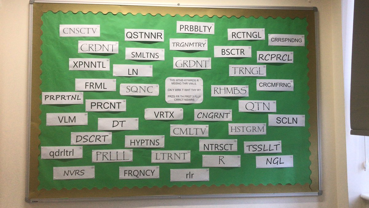 Mr Ayegbusi’s new display. Test yourselves #mathsliteracy