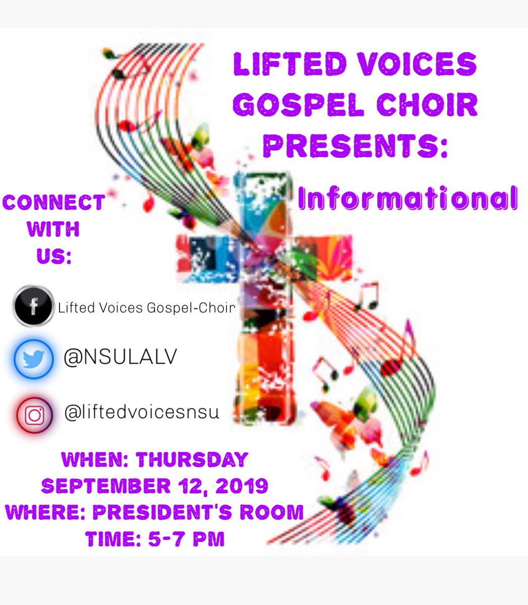 The day has come! Today is our Informational from 5-7 pm in the President's Room of the Student Union. We hope to to see you there☺️!  #NSULA #NSULA19 #NSULA20 #NSULA21 #NSULA22 #NSULA23