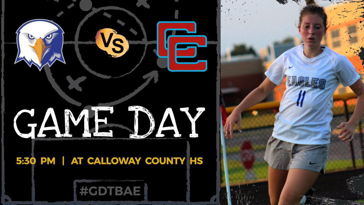 GCLadyEagles's tweet photo. ‼️⚽️IT’S GAMEDAY⚽️‼️

District Double header tonight at Calloway County High School. Your Lady Eagles play at 5:30 PM followed by the boys game❗️🦅🎉

🆚 Calloway County
💢 District Game
⏰ VG 5:30 PM | VB 7:30 PM
🏟 Calloway County HS ⚽️ Field

#Vamos |  #LadyEagles  |  #GDTBAE https://t.co/Yy07GJrDjB