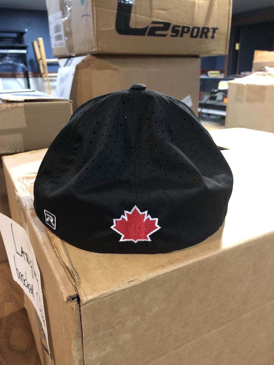 BradWeinmeyer's tweet photo. The new Batter's Box Canada hats are fire.🔥🔥🔥🔥 https://t.co/3BgdipUZtd