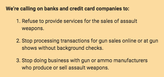 igorvolsky's tweet photo. In April, @gunsdownamerica launched #IsYourBankLoaded, a campaign pushing banks to, among other things, begin flagging suspicious firearm purchases using their credit cards.
I'm thrilled to see @BetoORourke calling on credit cards & banks to take this very important action https://t.co/5uiJGlepD5