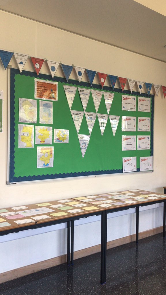 Open evening ready! <a href="/Corbettmaths/">Corbettmaths</a> cards displayed on the table