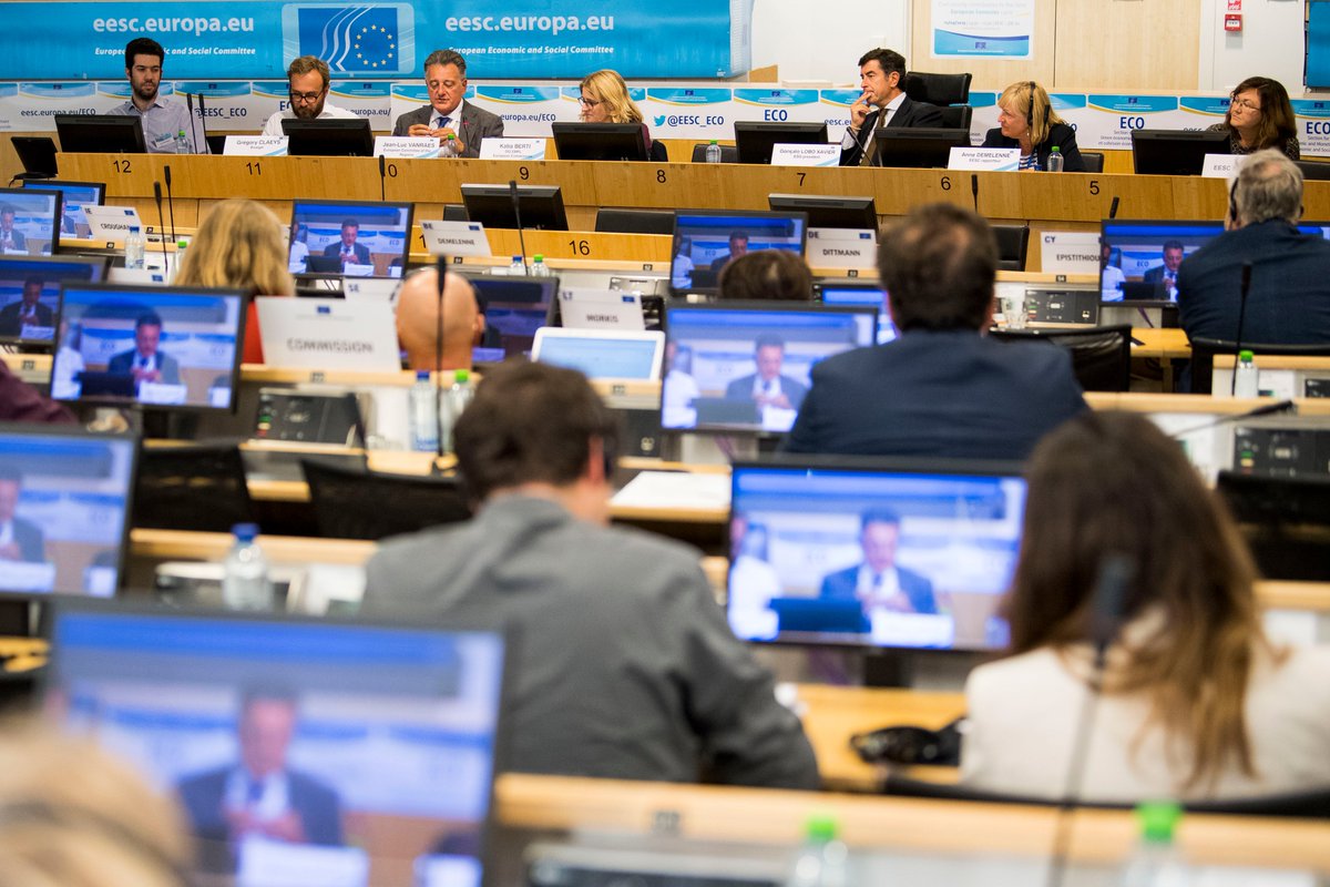 EESC Economy & Cohesion (@eesc_eco) on Twitter photo The second part of our hearing continues. The floor goes to:
1⃣ Patrizia Heidegger from <a href="/Green_Europe/">European Environmental Bureau</a>
2⃣ James Watson from <a href="/BusinessEurope/">BUSINESSEUROPE</a>
3⃣ <a href="/SianJones9/">Sian Jones</a>
4⃣ <a href="/ChiaraPutaturo/">Chiara Putaturo</a>
5⃣ Kajus Hagelstam from <a href="/Europarl_EN/">European Parliament</a>
Watch: europa.eu/!GK37Gv The second part of our hearing continues. The floor goes to:
1⃣ Patrizia Heidegger from <a href="/Green_Europe/">European Environmental Bureau</a>
2⃣ James Watson from <a href="/BusinessEurope/">BUSINESSEUROPE</a>
3⃣ <a href="/SianJones9/">Sian Jones</a>
4⃣ <a href="/ChiaraPutaturo/">Chiara Putaturo</a>
5⃣ Kajus Hagelstam from <a href="/Europarl_EN/">European Parliament</a>
Watch: europa.eu/!GK37Gv