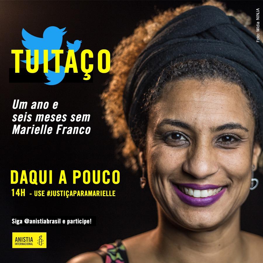 monica_benicio's tweet photo. 📢 HOJE ÀS 14h
Hj completamos 6 meses desde a prisão dos 2 acusados de executarem Marielle e Anderson. Vamos fazer TUITAÇO pedindo justiça pra eles usando as hashtag #JustiçaParaMarielle e #QuemMandouMatarMarielle. Vamos juntes??? https://t.co/3s2U0DWSwS