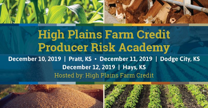 Join INTL FCStone Financial Inc., with High Plains Farm Credit, for one of three Producer Risk Academies! Dec 10 in Pratt, KS – Dec 11 in Dodge City, KS – Dec 12 in Hays, KS #oatt DM us for more info!