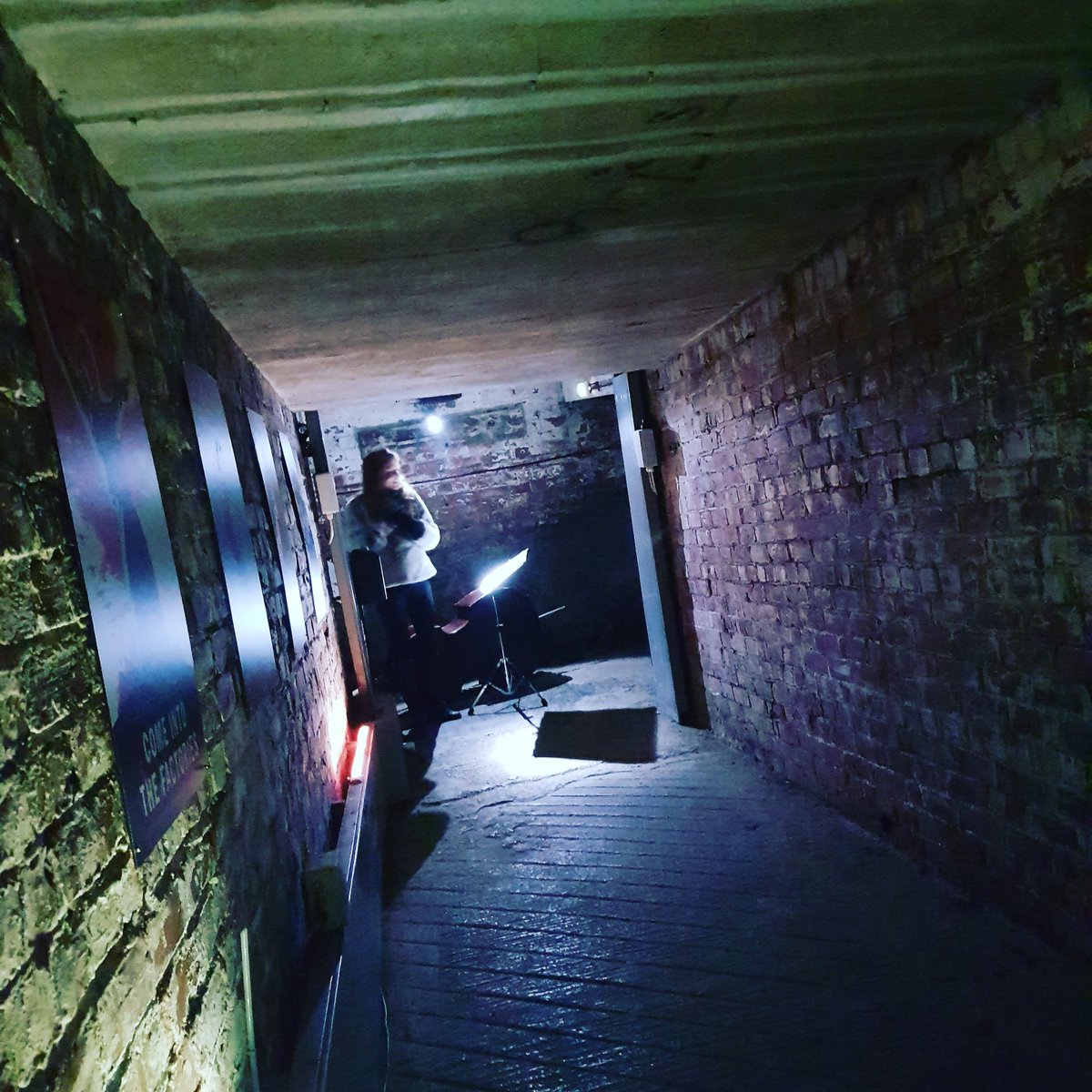 Wonderful jazz vocal and double bass concert in the Tunnel Friday 20th September with <a href="/ZoeGilbyMusic/">Zoe Gilby</a>  and Andy Champion. Tickets ouseburntrust.org.uk/sounds-undergr…