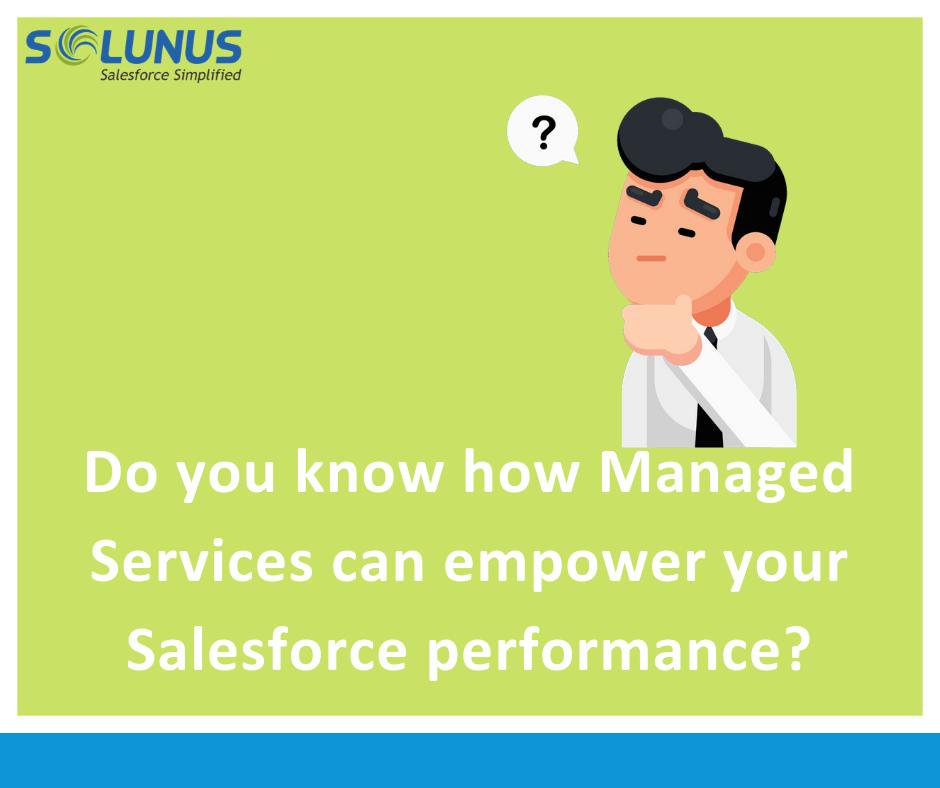 solunusinc's tweet image. Your Salesforce instance should support your growing business needs. Solunus offers #SalesforceManagedServices to help you with that. To know how we do it differently for your organization, click here bit.ly/2O0GeH3
#Salesforce #ManagedServices #Solunus #Business