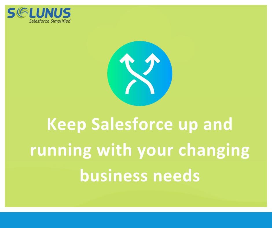 solunusinc's tweet image. Your Salesforce instance should support your growing business needs. Solunus offers #SalesforceManagedServices to help you with that. To know how we do it differently for your organization, click here bit.ly/2O0GeH3
#Salesforce #ManagedServices #Solunus #Business