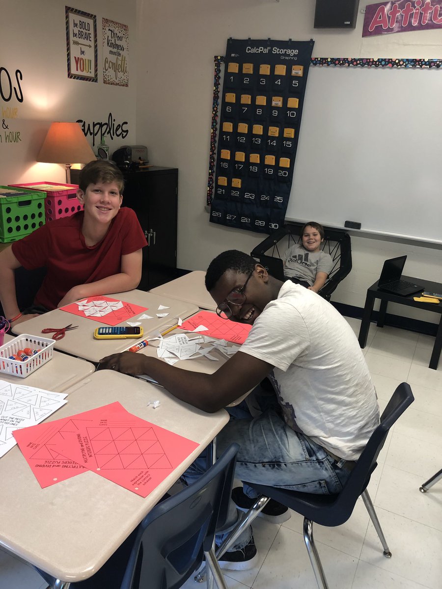 Working on Integer Product Puzzles in 1st hour today. #theresnoplacelikecrestview #whodoesntlovepuzzles