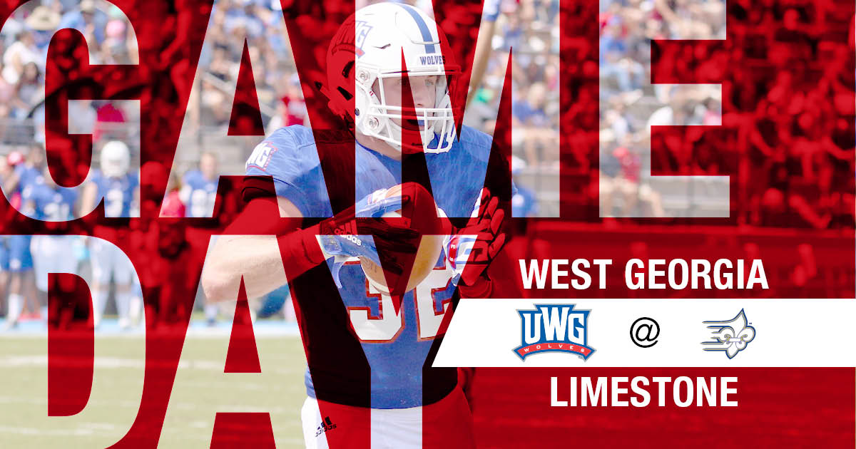 UWGAthletics's tweet photo. It's a good day to move to 2-0!

🏈: at Limestone
⌚️: 7:00 PM
📍: Gaffney, SC

#WeRunTogether https://t.co/KgwkGx99f2