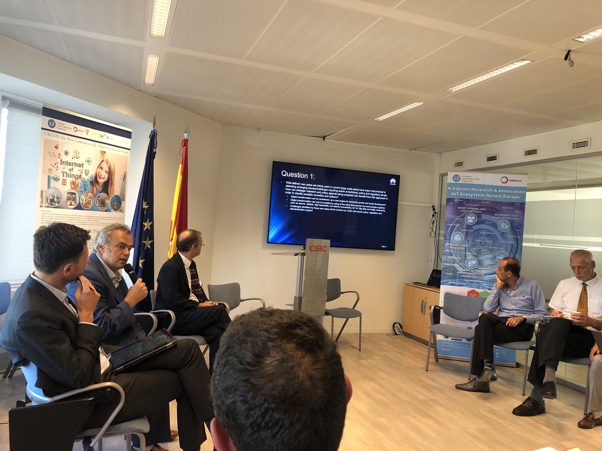 Final panel <a href="/huawei/">Huawei</a> #standardisation is important but it is also to be at global level. Digital transformation as an opportunity for economic growth and social development <a href="/CreateIoT_eu/">CREATE-IoT</a> @iotlsp #newdigitalage