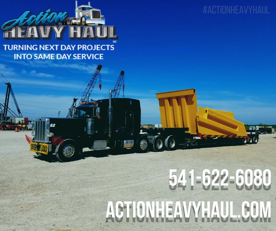 ActionHeavyHaul's tweet photo. Another successful heavy haul load by Jennifer Hantz. This is only half of the 830E Dump Body! #actionheavyhaul #logistics https://t.co/huWOZZzAyS