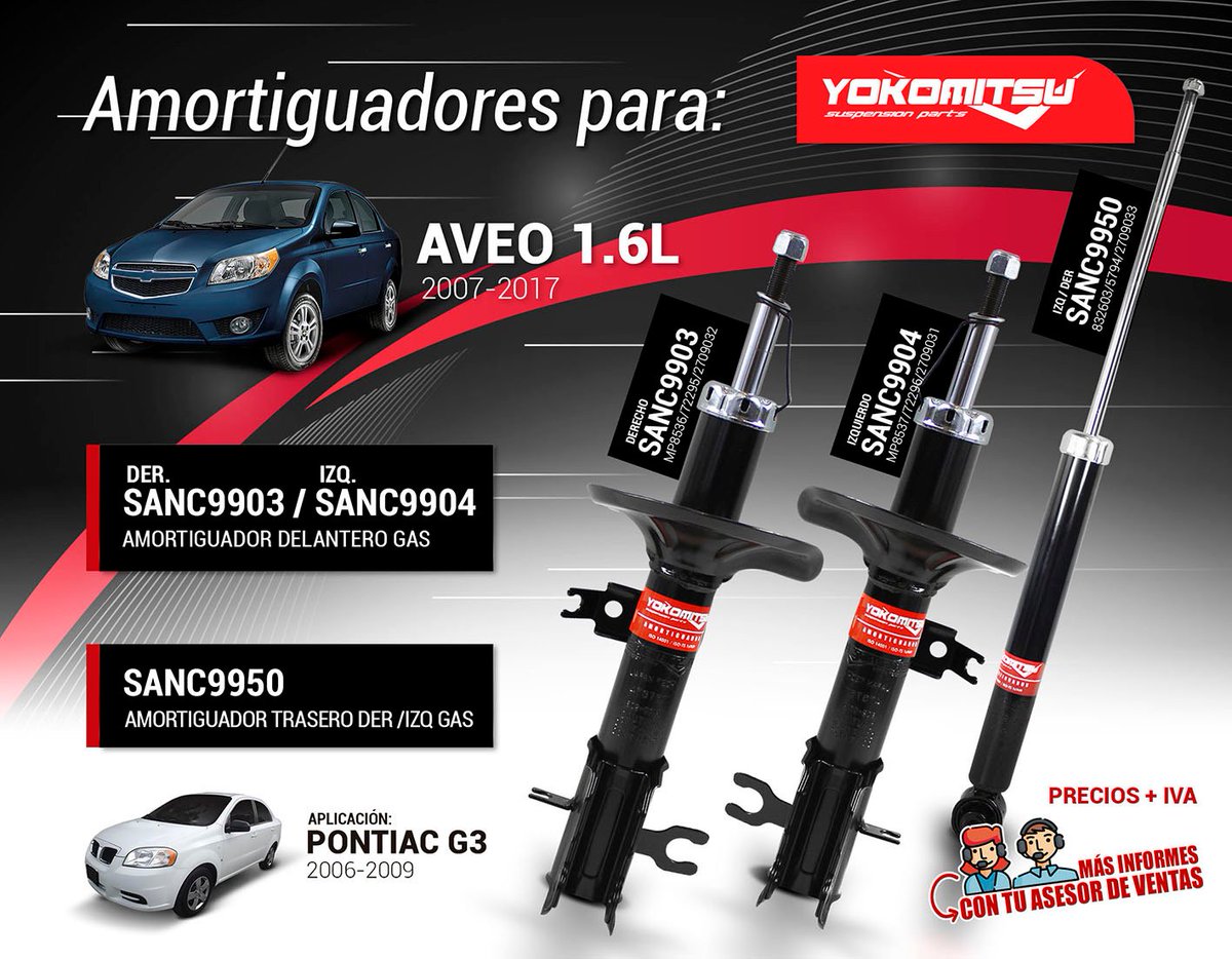 optimomx's tweet photo. ¿TIENES UN AVEO? 🚗🚗🚗🚗🚗🚗
Entonces esto puede interesarte 👇
#OptimoMx #LoMasLeido #SUSPENSION #automovil #Mecanica #FiestasPatrias2019 #Aveo
VE MÁS MODELOS AQUI 👇
https://t.co/JmhHrnud6r https://t.co/bGudP0q7EX