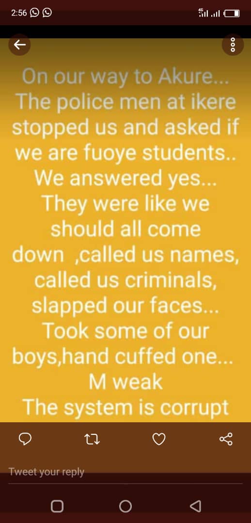 OfeAllen's tweet photo. May God punish all of una..awon oloriburuku #justiceforfuoye #bisifayemi #kfayemi #mbuhari https://t.co/ecTSkReh4m