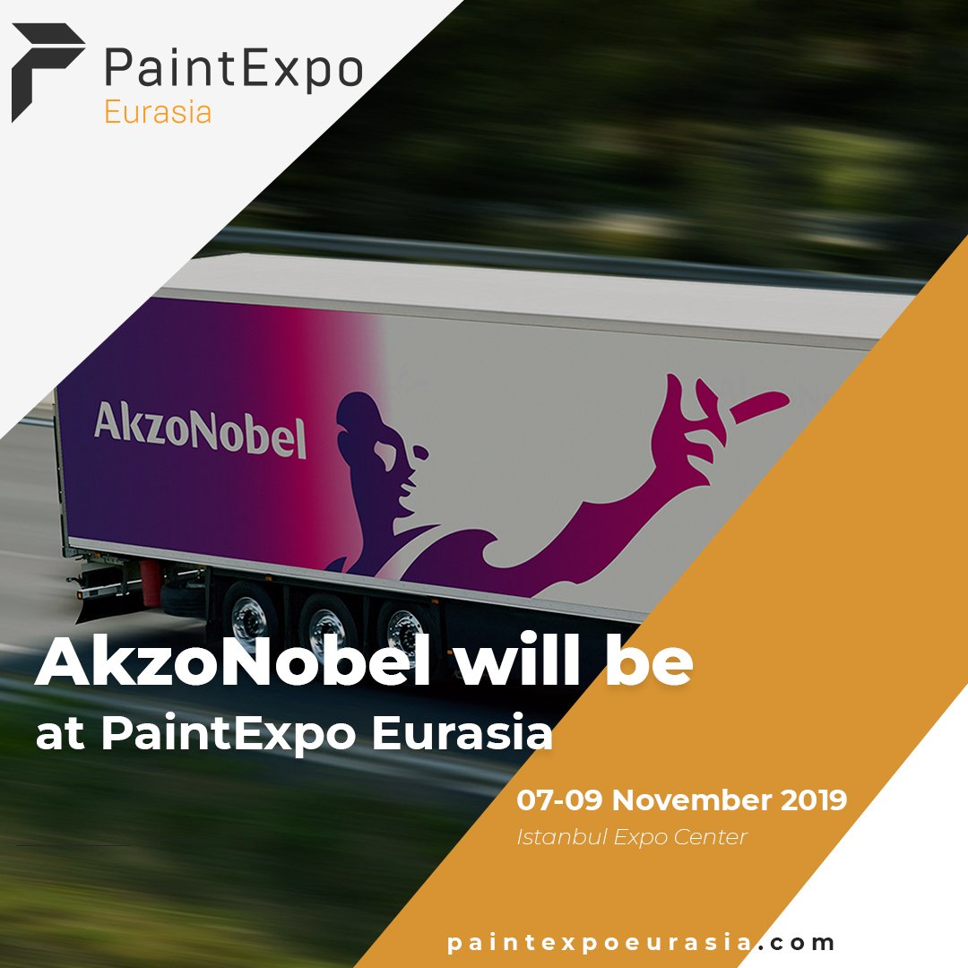 We are proud to announce that AkzoNobel has become a part of PaintExpo Eurasia 2019!
PaintExpo Eurasia 2019 is an excellent opportunity for vendors in your industry to showcase their latest offers and maximize their export profits in response to demands of the ever-growing sector