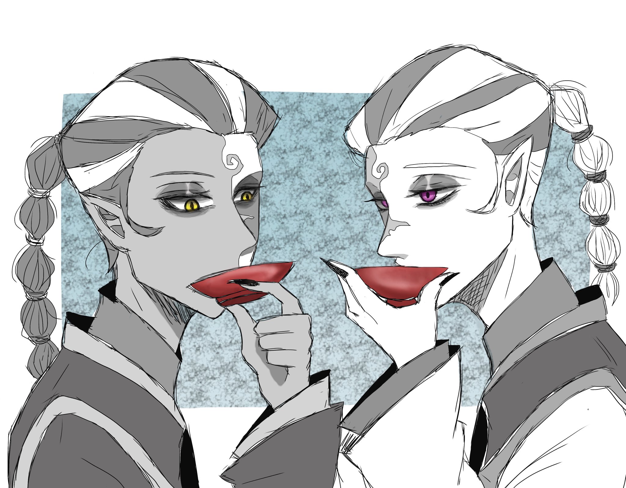 あいらく 盃を交わす むじょ ノ ヾ 第五人格イラスト Identifyvイラスト T Co Fhayxmybsk Twitter