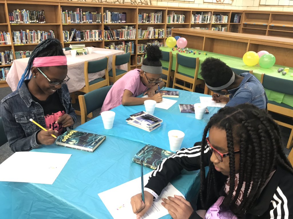 Dinner is served! Ms. Williams is serving your favorite reading genres at this year’s Book Tasting.  From  the looks of it, our scholars love sampling different books to determine what genre is their favorite.  @ArmsJags @Dricheducator @dgould3844