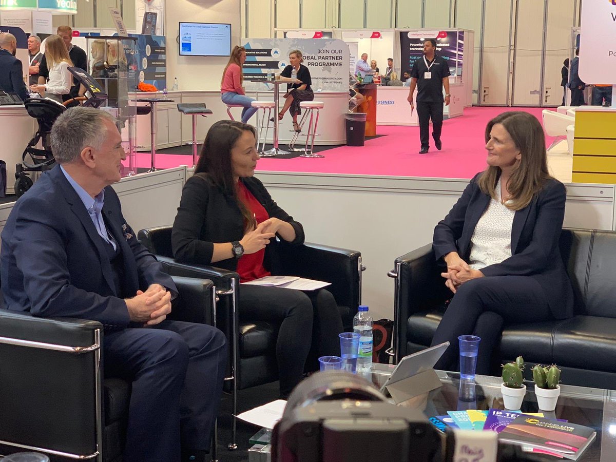 disruptivelive's tweet photo. Last up today and completing our 2019 show from @Channel_Live_ is Noreen Hallbery from BT Wholesale
#CHLive19 #CBLive19 #DisruptiveLIVE https://t.co/yJBLQ1cjyp